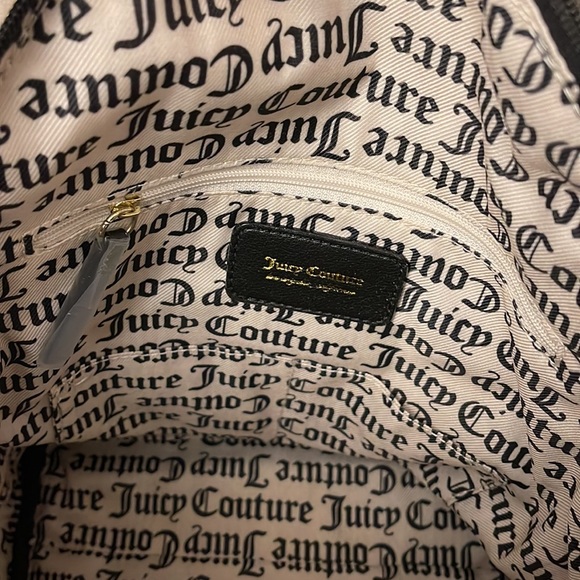 Juicy Couture Goth Black Heart Backpack Purse - Picture 7 of 11